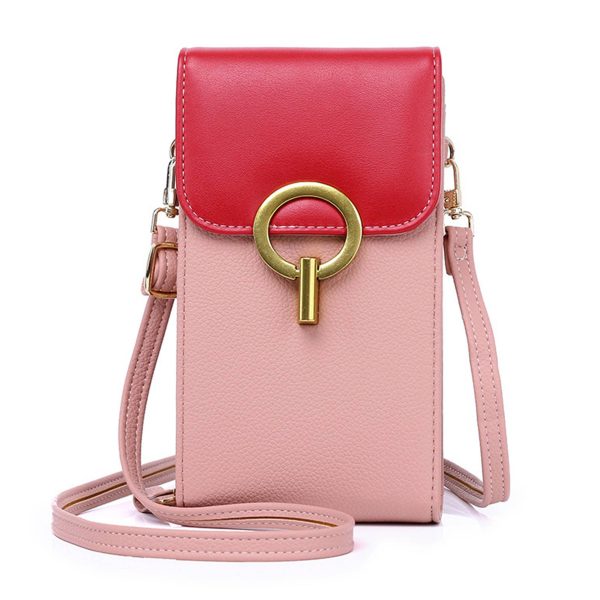 PU Cross Body Cell Phone Purse