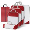 6 Piece Set Mesh Luggage Storage Bag