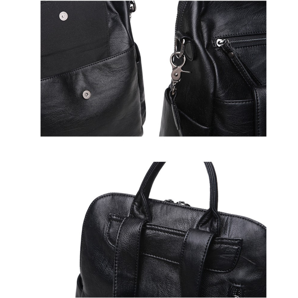 Large Fashion PU Leather Backpack Purse
