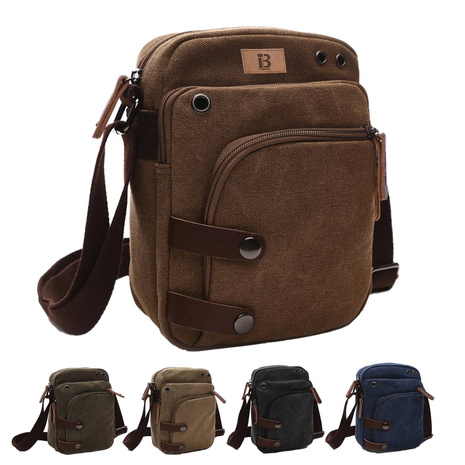 Canvas Small Messenger Bag