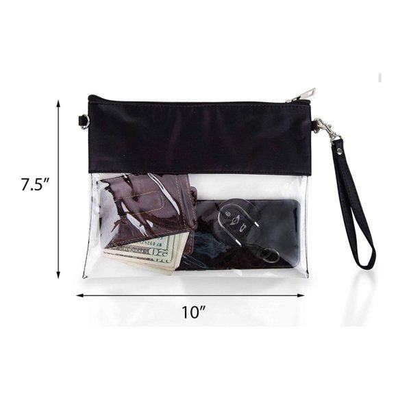 Transparent shoulder strap bag