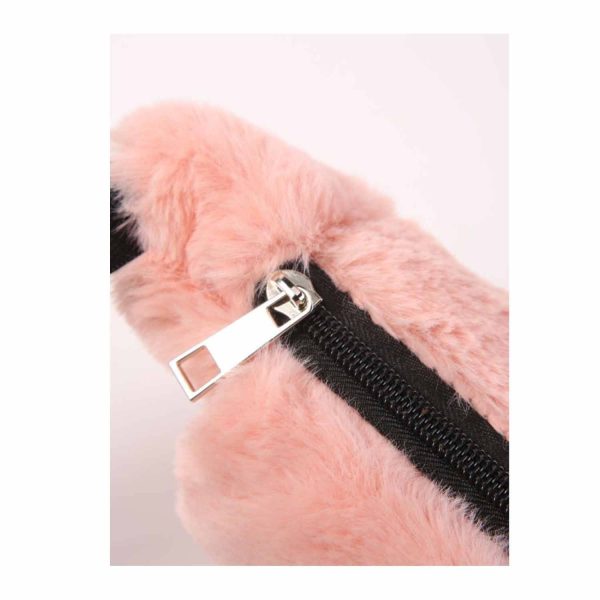 women winter Faux Fur Fanny Pack