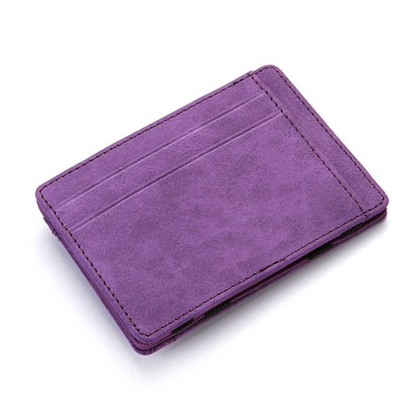 PU Creative Magic Flip Wallet with Anti-Magnetic Function