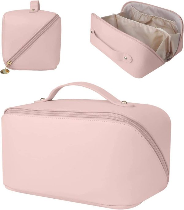 PU Leather Large Capacity Makeup Bag