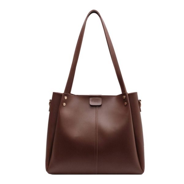 Simple Large Capacity PU Tote Bag