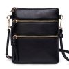 PU Leather Smal Multi Pocket Crossbody Bags