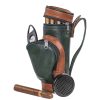 PU Leather Portable Golf Ball Pouch Storage Bag