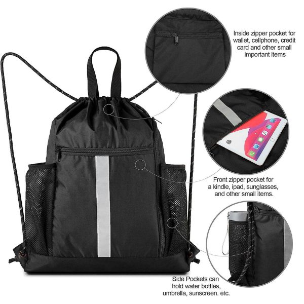 Drawstring Backpack Sports Gym Bag