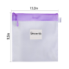 Transparent Mesh PVC Zippered Bag Semi-transparent Document
