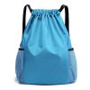 Nylon Large Drawstring Backpack Sports Bag
