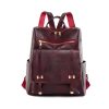 Vintage PU Leather Backpack