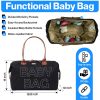 Polyester Baby Diaper Hospital Tote Duffel bag black