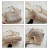 Jute Straw Woven Tote Bag, Handmade Weaving Shoulder Bag