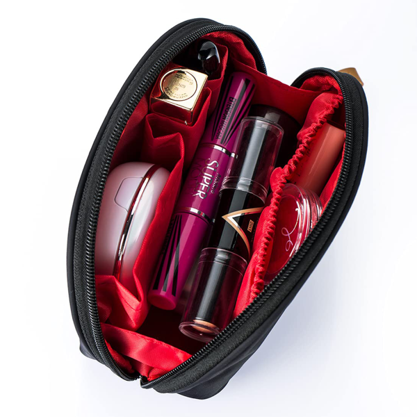 Half Moon Cosmetic Beauty Bag for Purse
