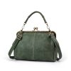PU Leather Matte British Vintage Messenger Tote Bag