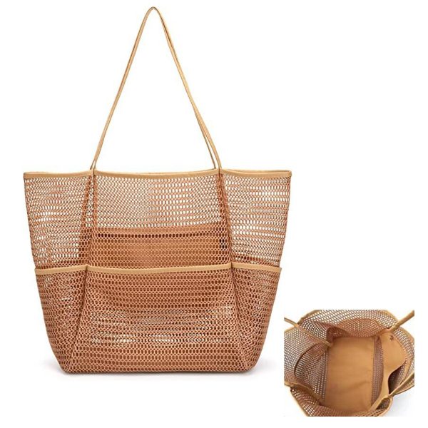 Nylon Foldable Swim Large Beach Tote Bag