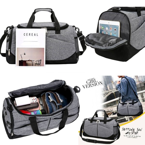 Canvas Travel Large Suitcase Sports Duffel Waterproof Bag