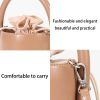 Genuine Leather Cylinder bucket cross-body Drawstring bag
