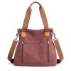 Canvas Multi-pocket Tote Bag