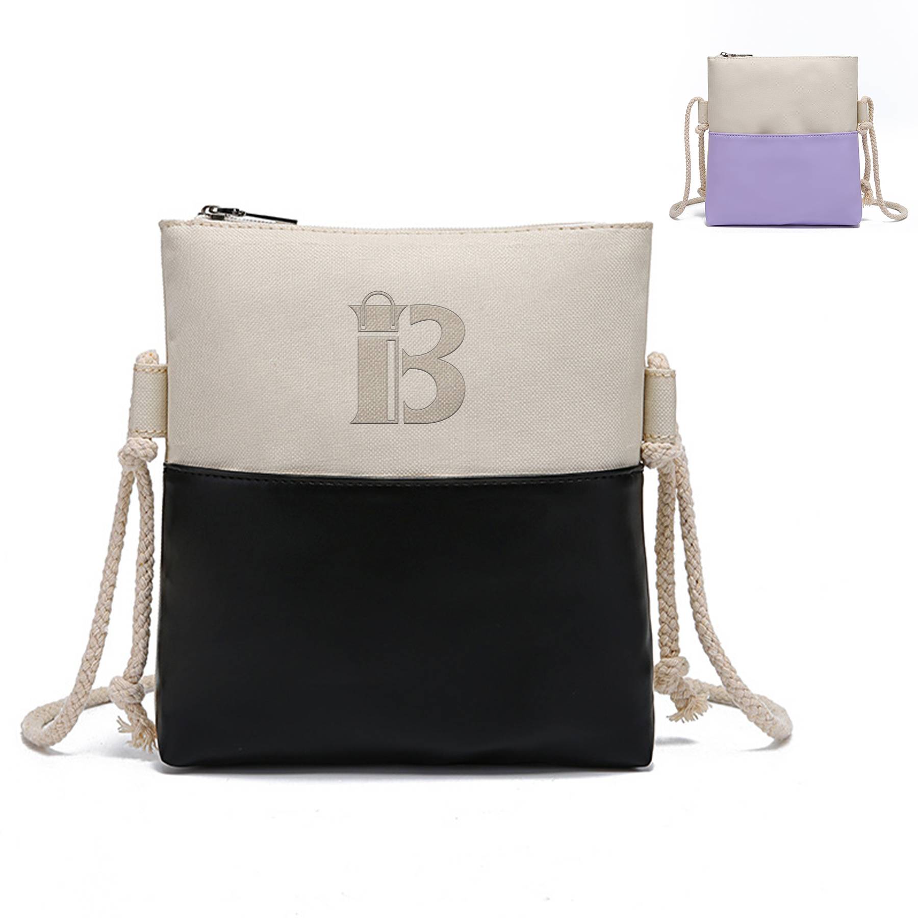 PU Carry a mini cross-body square bag
