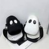 PU Leather Ghost Face Crossbody Bag