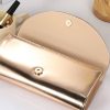 Genuine Leather Golden Dinner Crossbody Bag