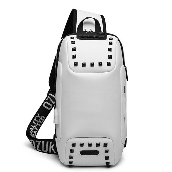 Oxford Men Sling Backpack Anti Theft Crossbody Shoulder Bag