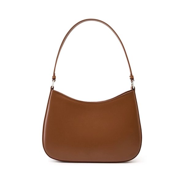 Simple Genuine Leather Cowhide Shoulder Tote Bag