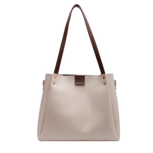 Simple Large Capacity PU Tote Bag