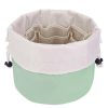 Barrel Drawstring Makeup Travel Bag