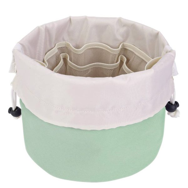 Barrel Drawstring Makeup Travel Bag