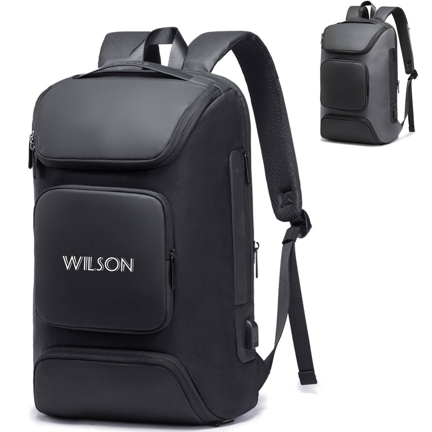 Oxford anti-theft backpack with usb charging port