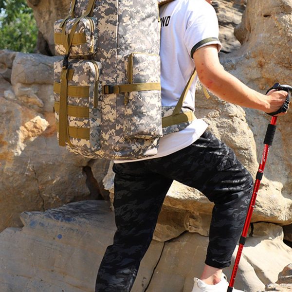 Aluminum Alloy Bracket Travel Backpack Tactical Bag