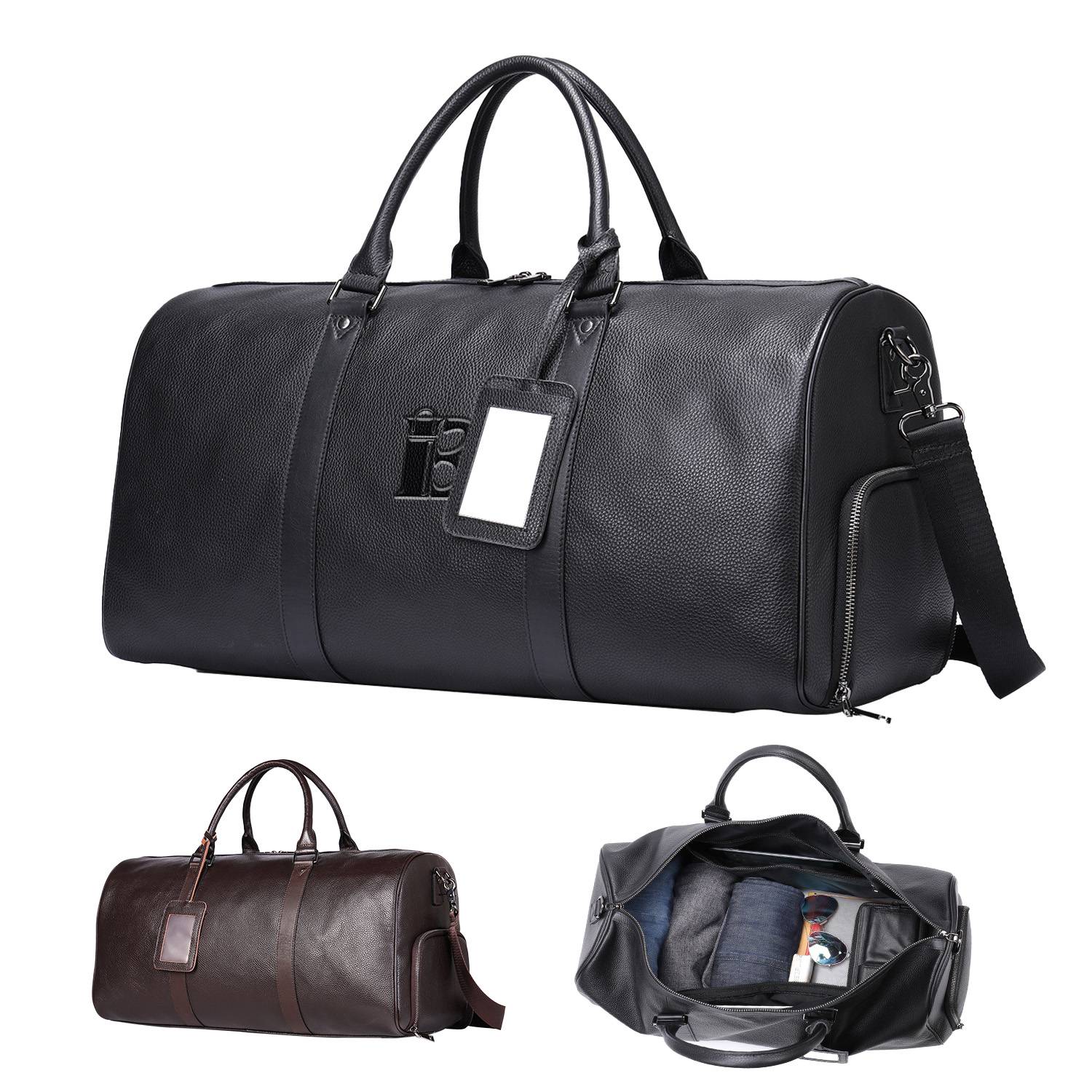Genuine Leather Travel Duffel Bag