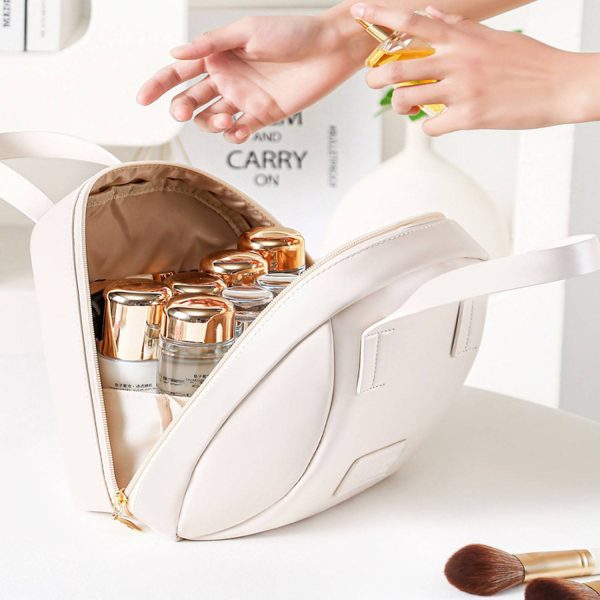 PU Leather Shell Shape Cosmetic Bag
