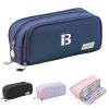 Large Capacity Pencil Case 3 Compartment Pouch