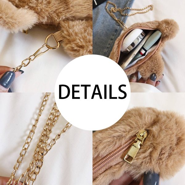 Large capacity bear shoulder crossbody bag