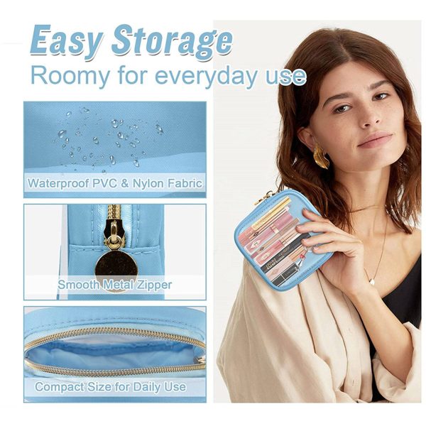 Mini Clear Travel Makeup Bag for Purse