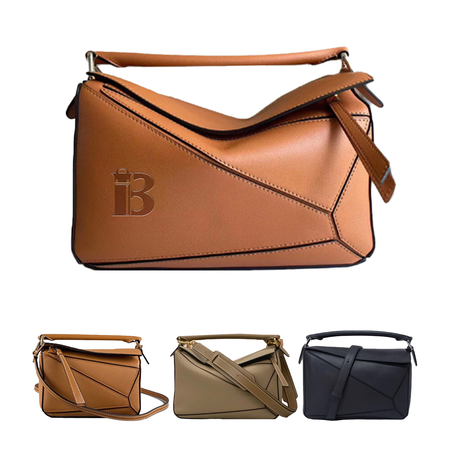 One Shoulder Geometric Portable Cross-Body Bag For Women