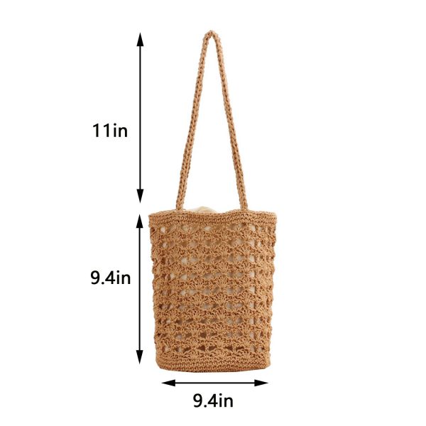 Large Capacity Summer Beach straw woven Tote Bags