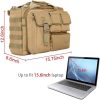 Military Laptop Messenger Multifunction Briefcase for Men