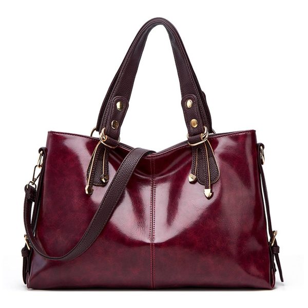 PU Large Capacity Tote Crossbody Bag