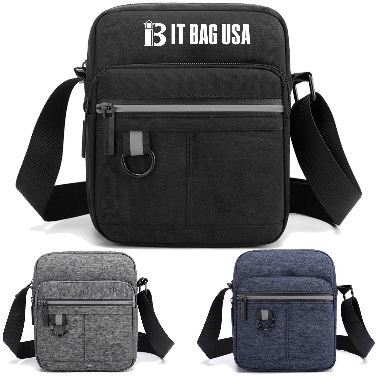 Mini Canvas Portable mobile phone coin Crossbody Bag for Men