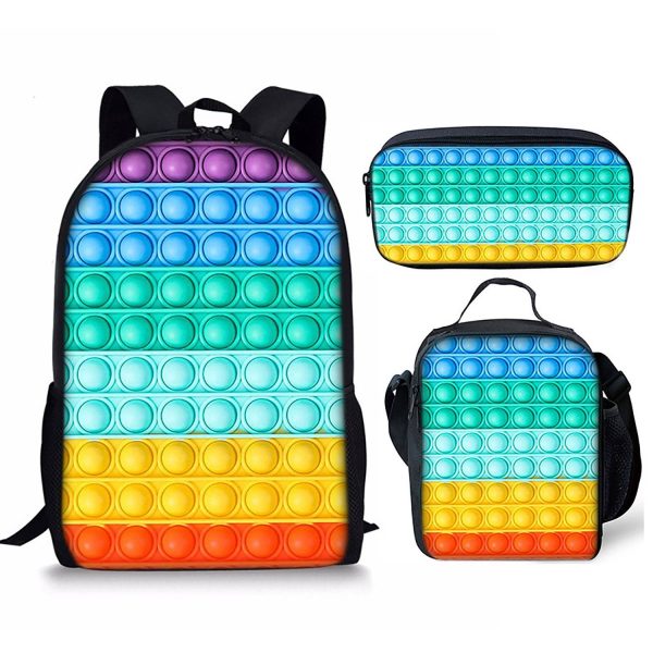 Kids Backpack Set w/ Lunch Bag&Pencil Case