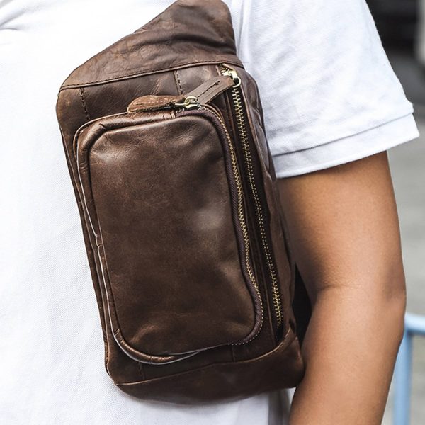 Genuine Leather Shoulder Crossbody Bag