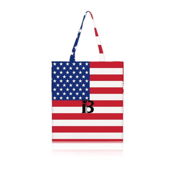 Independence Day Patriotic Canvas Grocery Shopping Tote Bags