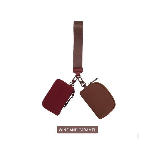 Dual Pouch Wrist Wallets