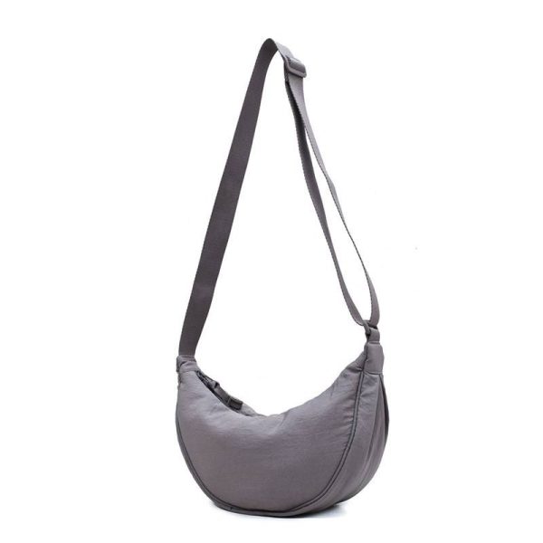 Nylon Lightweight Dumpling-Shaped Crossbody Shoulder Bag