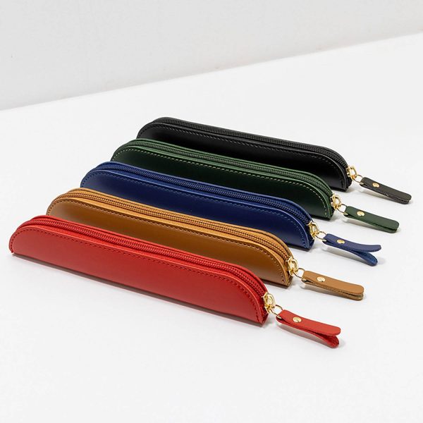 PU Leather Pencil Case Pen Storage Bag