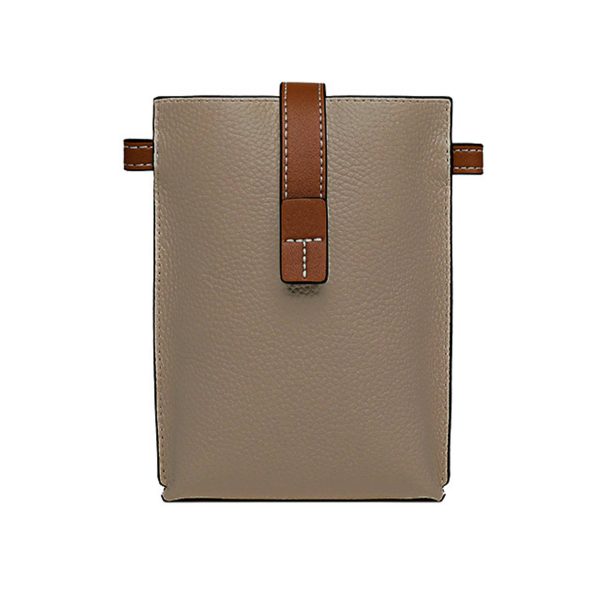Genuine Leather Simple shoulder cross-body pouch bag